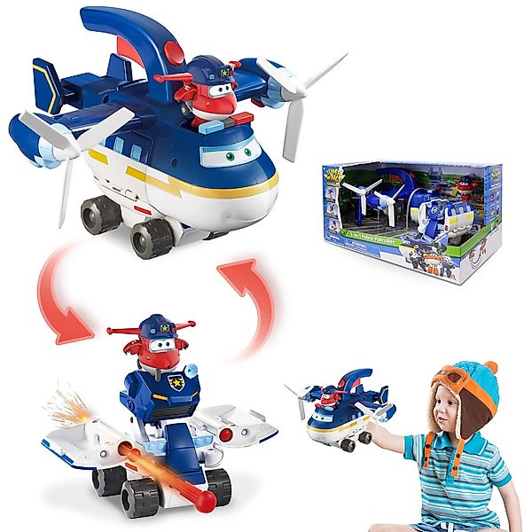 Super Wings Spielzeug-Flugzeug 2-in-1 Transformations-Polizeiflieger für günstig online kaufen