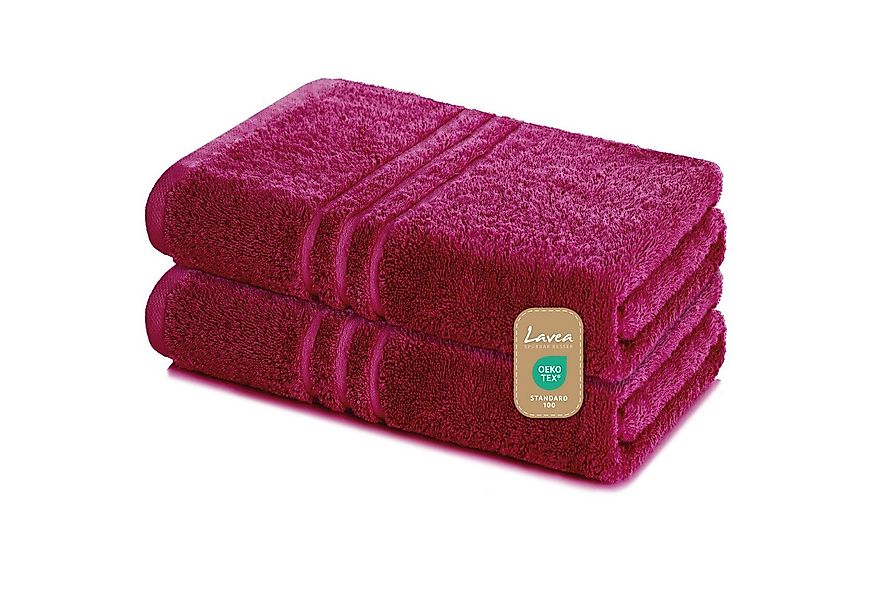 Lavea Saunatuch Set Saunahandtuch 80x200 cm Elena Frottee, Sauna-Handtücher günstig online kaufen