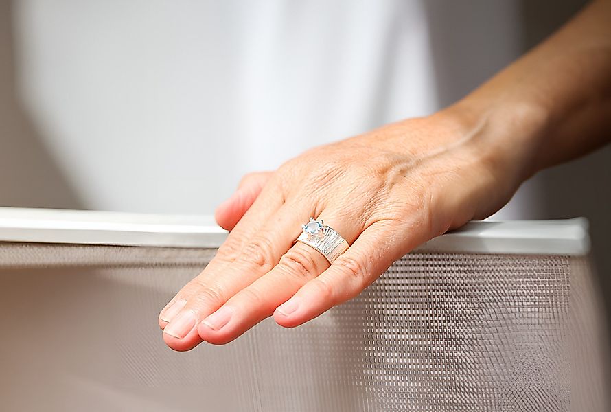 SILBERMOOS Silberring Eleganter Blautopas Ring, 925 günstig online kaufen