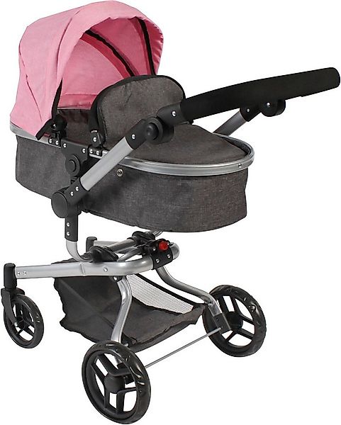 CHIC2000 Kombi-Puppenwagen Yolo, Melange rosa, mit schwenkbaren Vorderräder günstig online kaufen