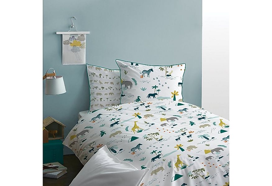 MTOnlinehandel Bettwäsche Safari 135x200 + 80x80 cm, 100 % Baumwolle, Renfo günstig online kaufen