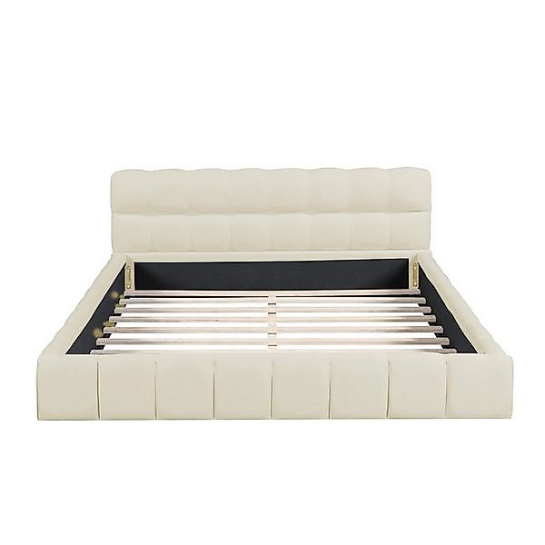 Gotagee Polsterbett Doppelbett mit weicher Rückenlehne Jugendbett Flachbett günstig online kaufen