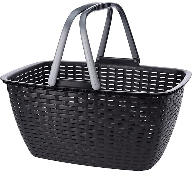 Koopman Einkaufskorb Schwarz, 1er Set, 23 günstig online kaufen