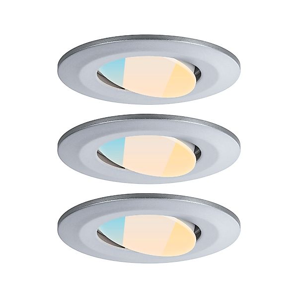Paulmann "LED Einbauleuchte Calla 3er-Set schwenkbar IP65 rund 90mm 30° 3x5 günstig online kaufen