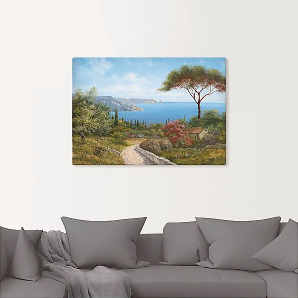 Artland Wandbild "Haus am Meer" Gewässer 1 Stk. tlg. als Leinwandbild, Post günstig online kaufen