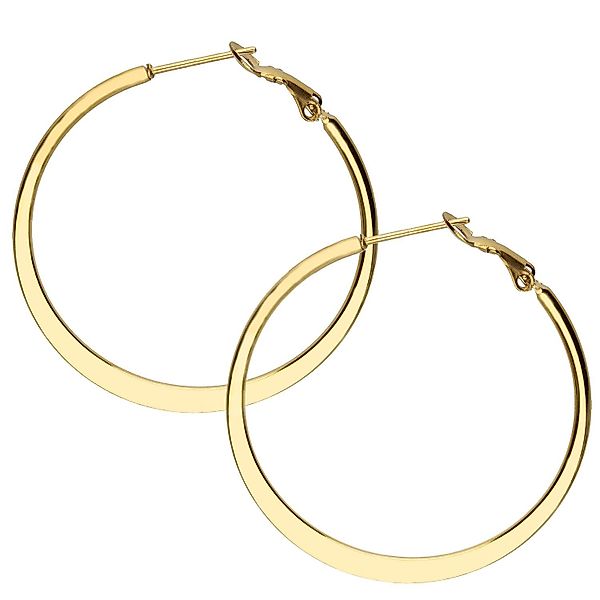 LÖB Paar Creolen Edelstahl 18K Gold günstig online kaufen