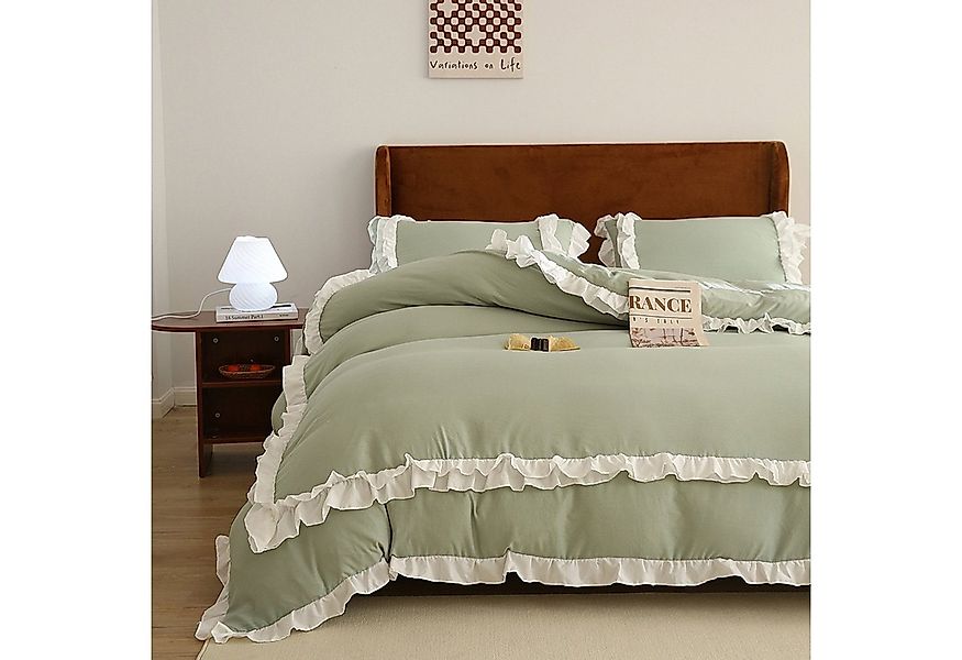 BYSURE Bettwäsche, Polyester, 3 teilig, Romantische, Bettbezug Set günstig online kaufen