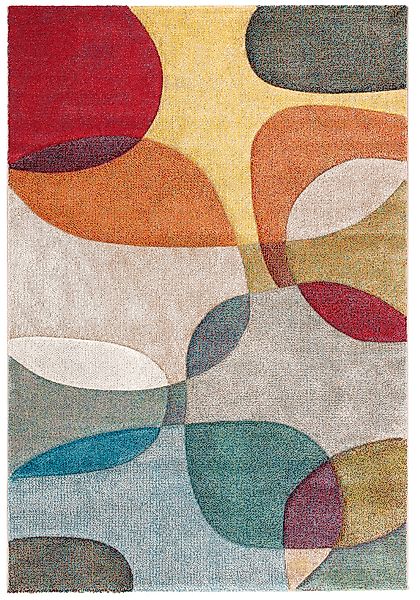 OTTO home Teppich "Liva" rechteckig 13 mm Höhe Hoch-Tief-Effekt, bunt günstig online kaufen