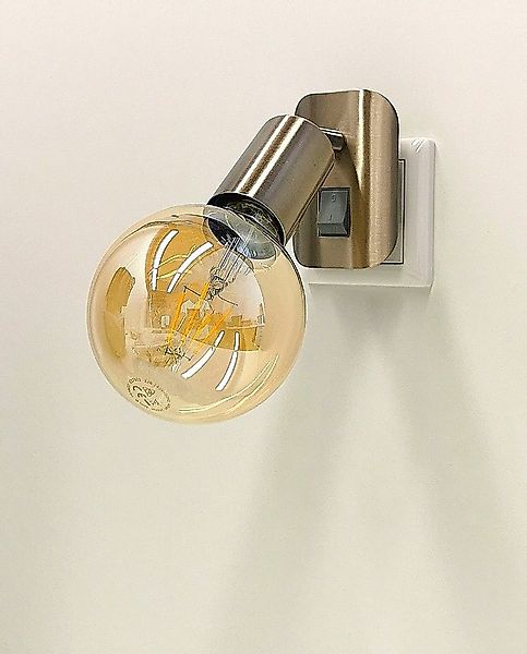 TRANGO LED Steckdosenleuchte, 11-060A LED-Steckerleuchte in Nickel matt ink günstig online kaufen