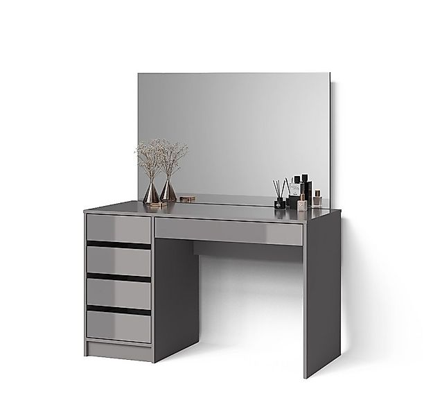 Livinity® Schminktisch Imola, Grau, 120 cm günstig online kaufen