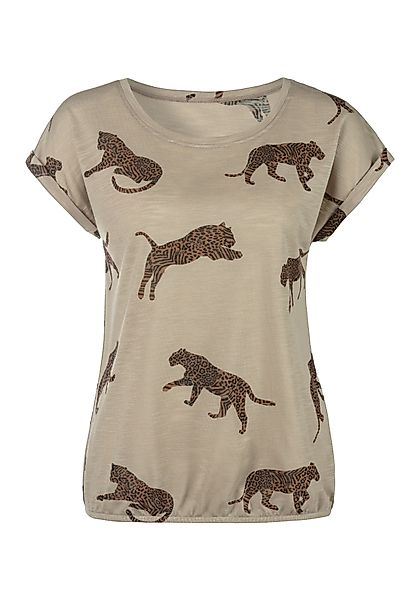 LASCANA T-Shirt "mit Leoparden-Motiv", aus weicher Viskose-Qualität günstig online kaufen