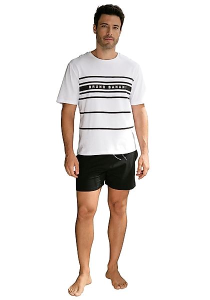 Bruno Banani Pyjama, (2 tlg., 1 Stück), Schlafanzug mit Logodruck günstig online kaufen