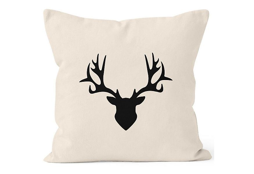 MoonWorks Dekokissen Kissenbezug Kissen-Hülle Deko-Kissen 40x40 Hirsch Gewe günstig online kaufen