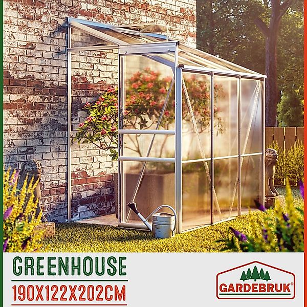 Gardebruk Gewächshaus, Beistell Aluminium 3,8m³ mit günstig online kaufen
