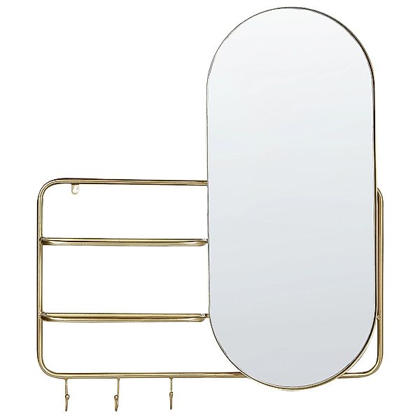 Beliani Wandspiegel BRION Gold 4x72x80 günstig online kaufen