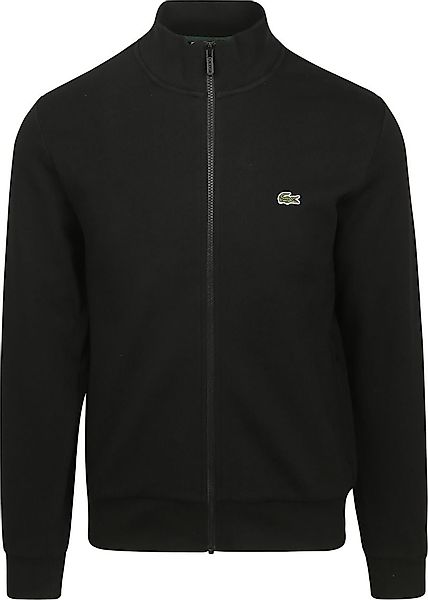 Lacoste Strickjacke Full Zip Schwarz - Größe M günstig online kaufen