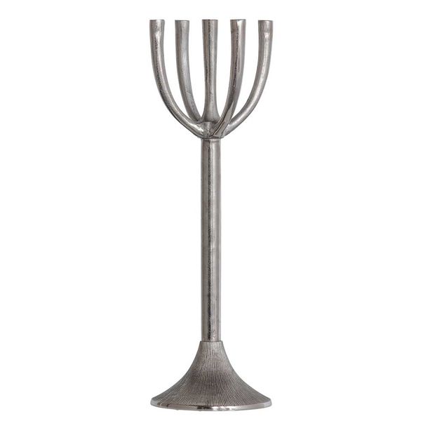 Metall Kerzenhalter Silber aus Aluminium modernem Design (2er Set) günstig online kaufen