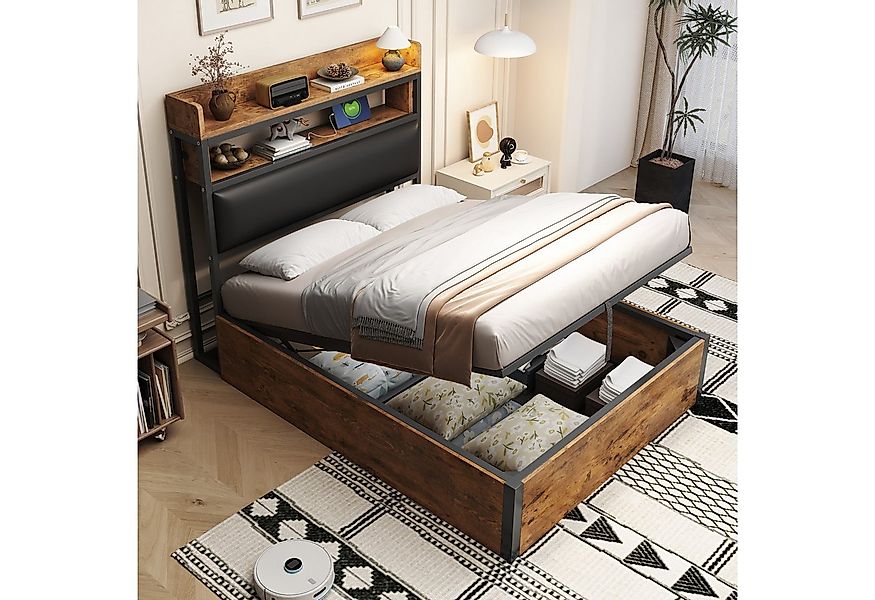 STILVORA Polsterbett 90×200 Funktionbett mit matratze,Holzbett Jugendbett m günstig online kaufen