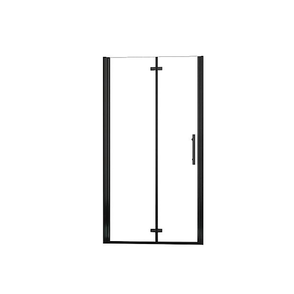 AICA 100x195cm 6mm Nano ESG Glas Schwarz Falttür Drehtür Scharniertür Dusch günstig online kaufen