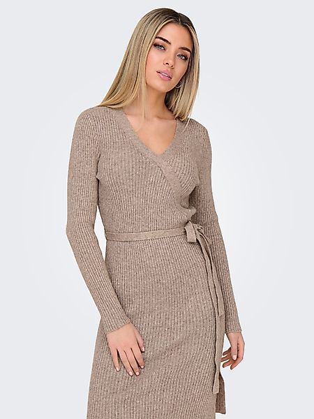 ONLY Strickkleid ONLVENLO L/S RIB WRAP günstig online kaufen