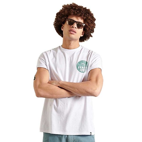 Superdry La Beach Surf Kurzärmeliges T-shirt L Brilliant White günstig online kaufen