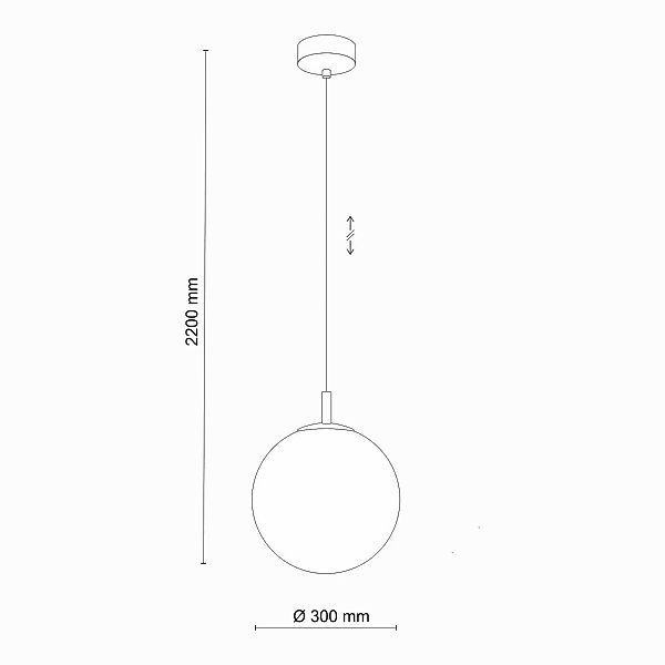 Pendelleuchte Cadix aus Glas, einflammig, Ø 30 cm günstig online kaufen