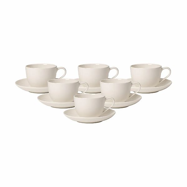 Villeroy & Boch Tasse "Kaffeetassen mit Untertassen For Me 160 ml 6er Set w günstig online kaufen