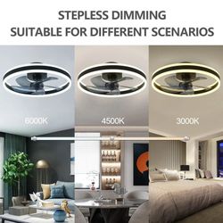 Athlix Deckenventilator Deckenleuchte LED Deckenventilator mit günstig online kaufen