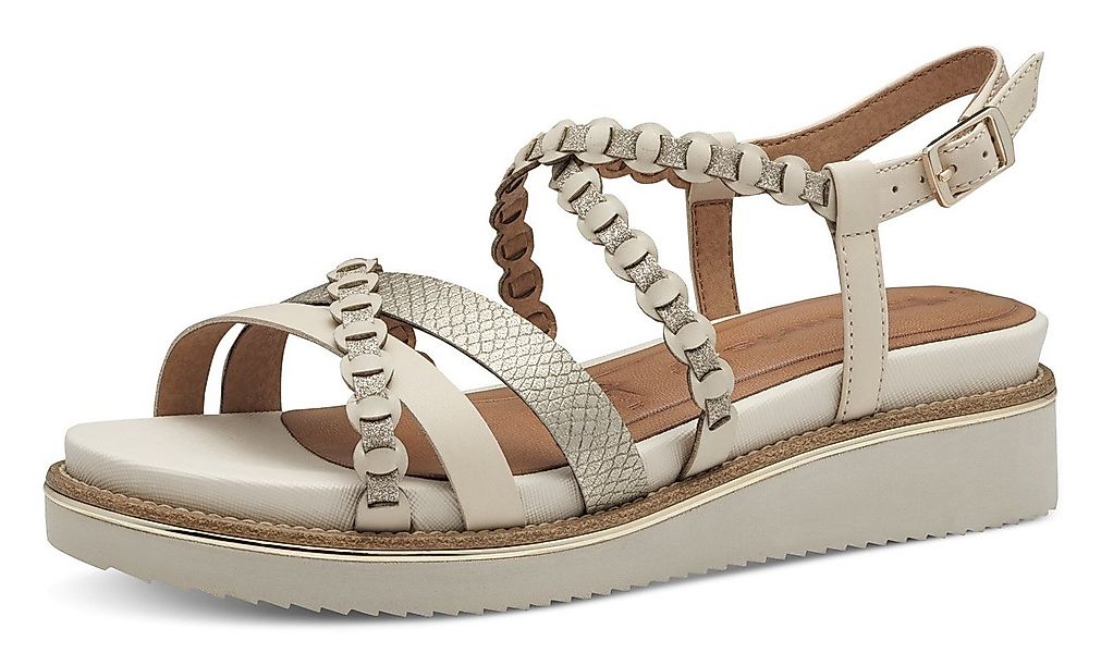 Tamaris Keilsandalette, Riemchensandale, Sommerschuh mit verstellbarer Schn günstig online kaufen