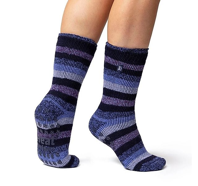 Heat Holders Thermosocken Petunia Stripe Slipper-Socken für Damen günstig online kaufen