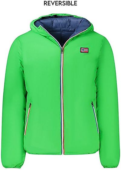 NORWAY 1963 Outdoorjacke Wendbare Herrenjacke mit Kapuze in Grün/Blau – Vie günstig online kaufen