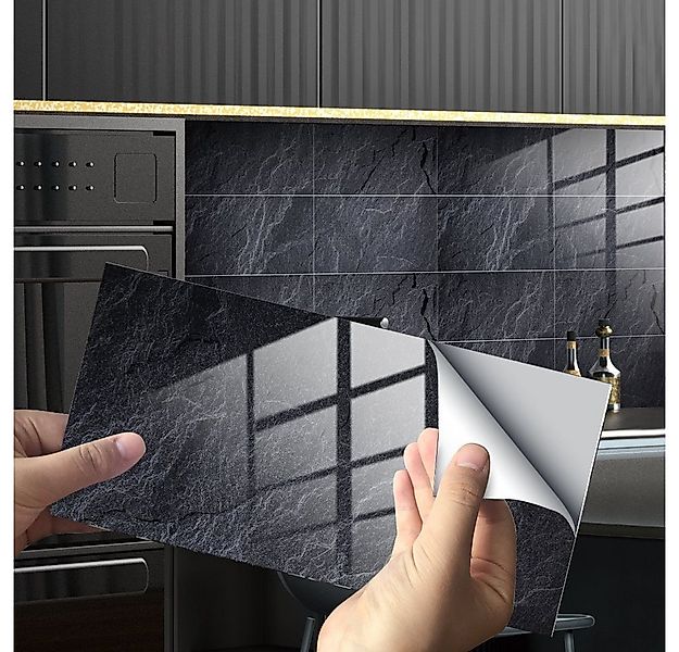 COOL-i ® Fliesenaufkleber Klebefliesen 4 Stück -30cm x 15cm, 3D Fliesenaufk günstig online kaufen