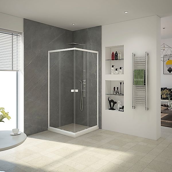 Marwell Eckdusche Glasdusche Flexi 90x90x190 cm, günstig online kaufen