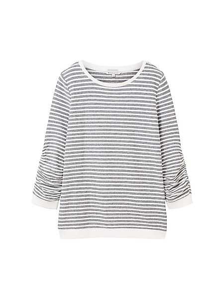 TOM TAILOR Denim Sweatshirt (1-tlg) Drapiert/gerafft günstig online kaufen
