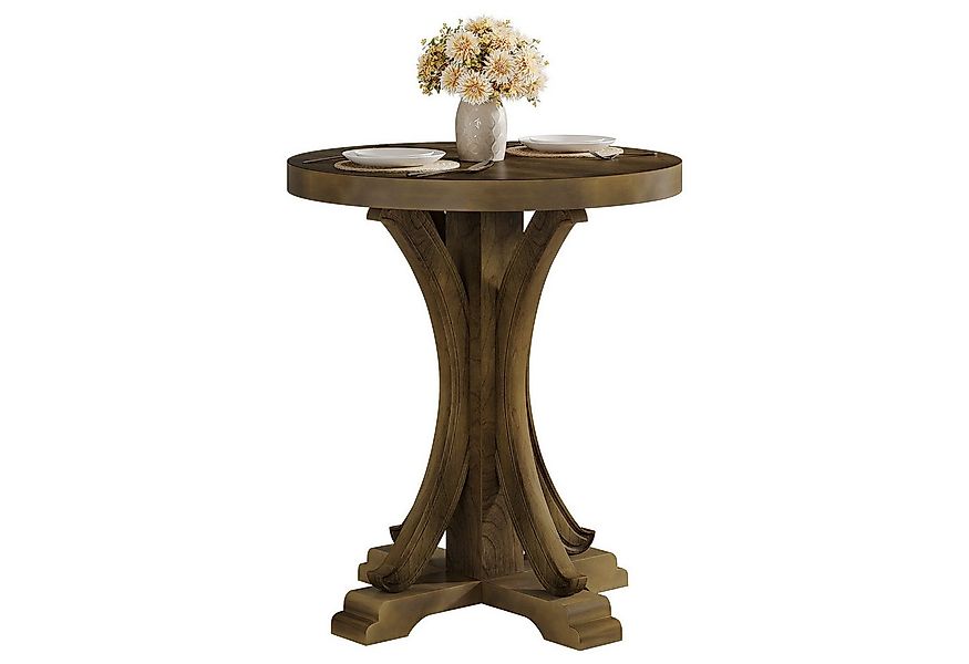 Tribesigns Esstisch Runder Küchentisch für 2 Personen, Bistrotisch mit mass günstig online kaufen