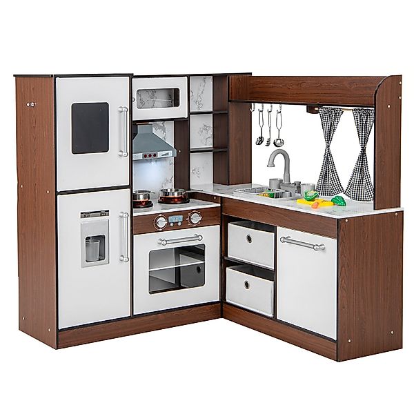 COSTWAY Spielküche, Kinderküche Holz inkl. Zubehör günstig online kaufen