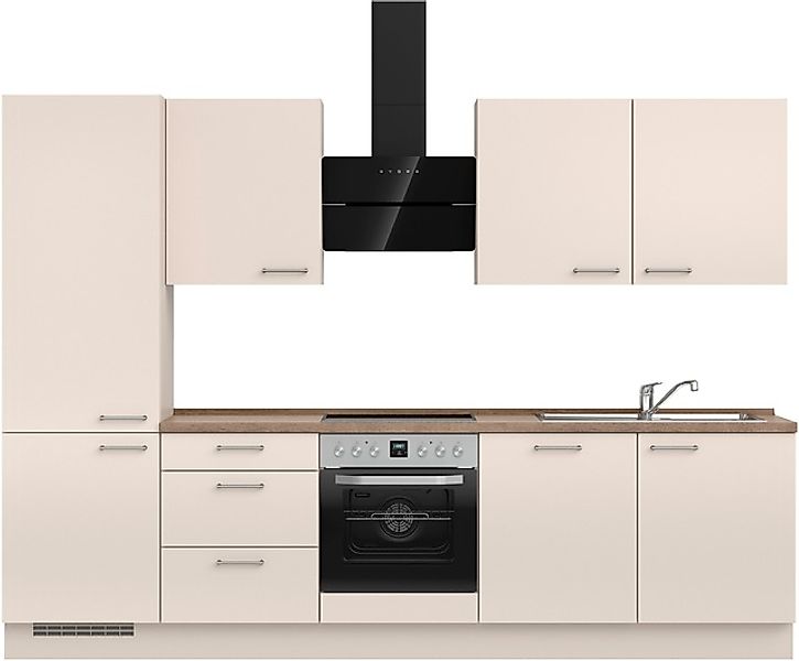 nobilia® Küchenzeile »"Laser II", Ausrichtung wählbar, Breite 300 cm« vormo günstig online kaufen