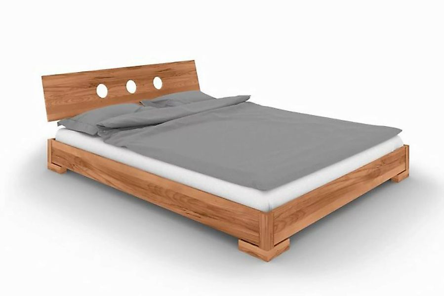 byoak Bett VENTO E-4 90 x 200 aus Massivholz, mit Holzkopfteil, Naturgeölt günstig online kaufen