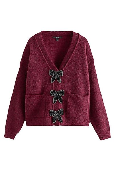 Next Strickjacke Geknöpfte Strickjacke mit Tasche und Schleife (1-tlg) günstig online kaufen