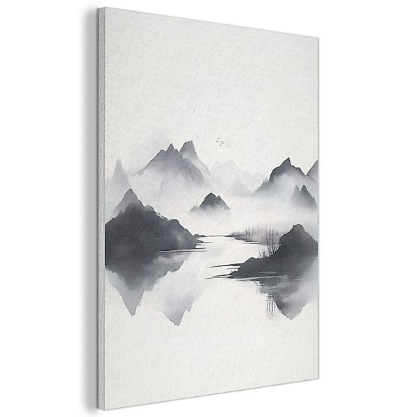 MuchoWow Gemälde Berge - Neblig - günstig online kaufen