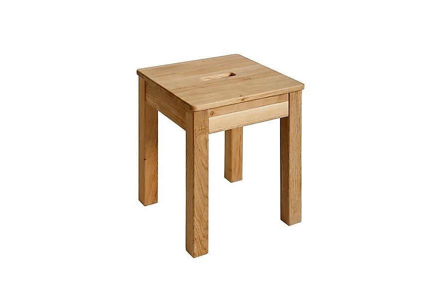 Krok Wood Hocker 1x Hocker mit Eingriff Tomas aus Massivholz günstig online kaufen