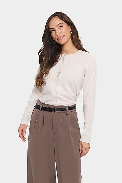 Saint Tropez Strickjacke A8661, MilaSZ R-Neck Cardigan Viskose Feinstrick, günstig online kaufen