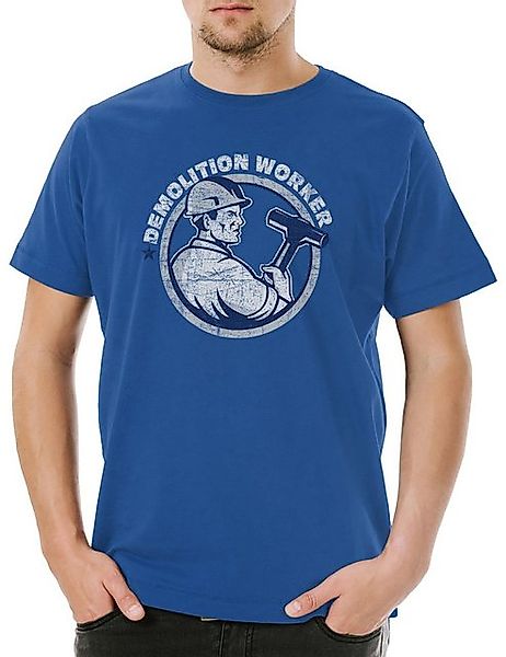 Urban Backwoods Print-Shirt Urban Backwoods Demolition Worker I Herren T-Sh günstig online kaufen