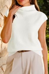 Arach&Cloz Pullunder Arach&Cloz Damen Pulloverweste Strickpullover günstig online kaufen