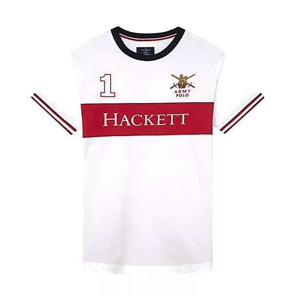 Hackett Army Panel Kurzärmeliges T-shirt 3XL White / Red günstig online kaufen