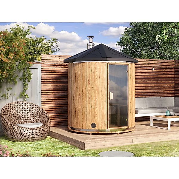 Fjordholz Saunatonne  Modell Mait 200 cm Fichtenholz günstig online kaufen