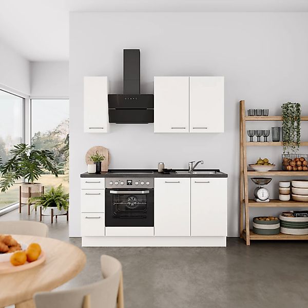 nobilia® Küchenzeile »"Laser II", Ausrichtung wählbar, Breite 180 cm« vormo günstig online kaufen