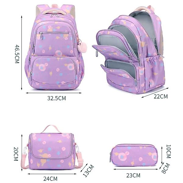 RWEUOQ Schulrucksack Rucksack Schultaschen 3er Set günstig online kaufen