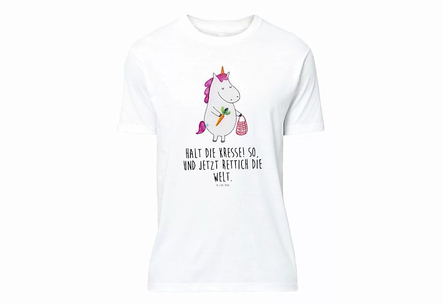 Mr. & Mrs. Panda T-Shirt Einhorn Gemüse - Weiß - Geschenk, Einhörner, Einho günstig online kaufen