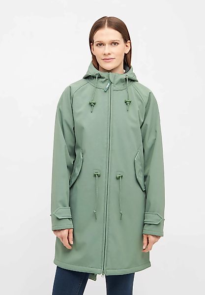 Derbe Softshelljacke "Island Friese", wasserabweisend, winddicht, Kapuze günstig online kaufen